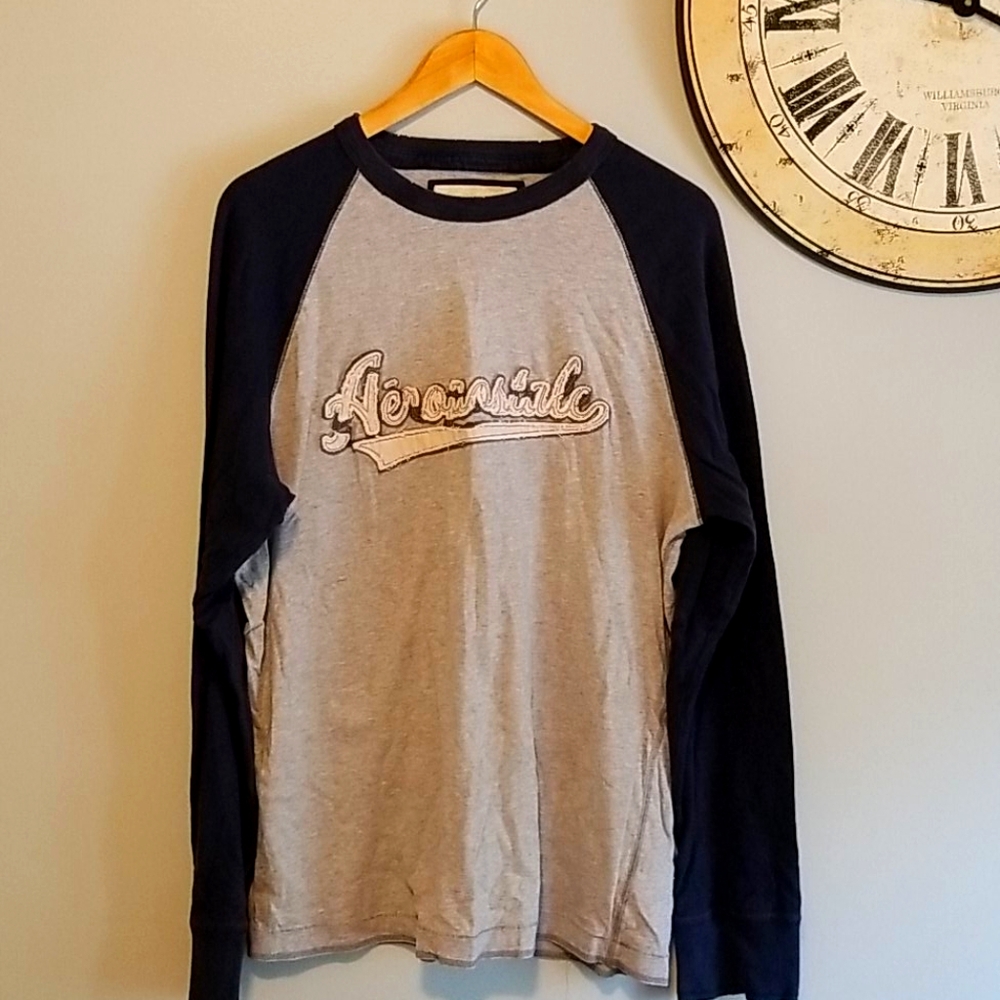 Sale-Aeropostale Mens Long sleeve Raglan Tshirt